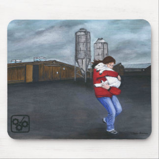 1つをねじっている猿 マウスパッド