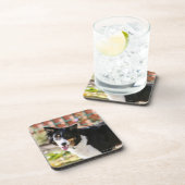 1つを喘いでいるボーダーコリー コースター (右側)