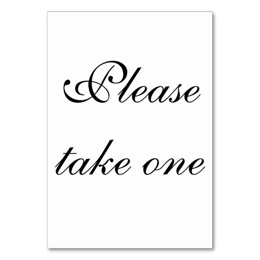 1つを感謝していしていますテーブルカード取って下さい テーブルナンバー (裏面)