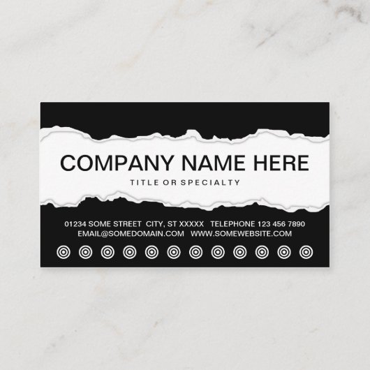 1つを自由得て下さい ロイヤリティカード (裏面)