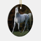1つを走っているアラビアの馬 セラミックオーナメント (右)