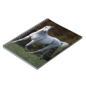 1つを走っているアラビアの馬 ノートブック (左側)