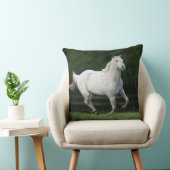 1つを走っているAppaloosaの馬 クッション (椅子)