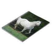 1つを走っているAppaloosaの馬 ノートブック (左側)