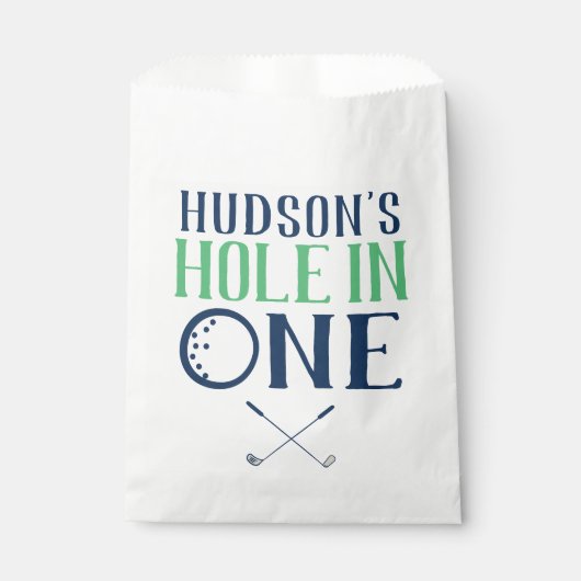 1つカスタムの最初の誕生日に穴バッグ フェイバーバッグ (正面)