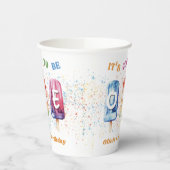 1つクールのポプシクルアイスクリーム1日の誕生日 紙コップ (左)