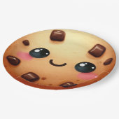 1つクールのCookieの最初の誕生日 ペーパープレート (アングル)