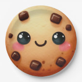 1つクールのCookieの最初の誕生日 ペーパープレート (正面)