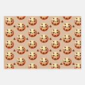 1つクールのCookieの最初の誕生日 ラッピングペーパーシート (正面)