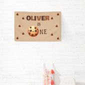 1つクールのCookieの最初の誕生日 横断幕 (インサイチュ)