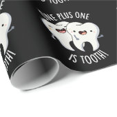 1つプラス1つは歯おもしろい歯科プンダークBg ラッピングペーパー (ロールコーナー)