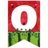 1つメロンかわいいスイカに1つ誕生日の写真 バンティングフラッグ (第2の旗)