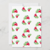 1つメロンさくらんぼ開花1歳パーティー 招待状 (裏面)