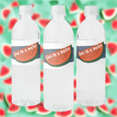 1つメロンの1つ誕生日男の赤ちゃんスイカ ペットボトルラベル