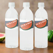 1つメロンの1つ誕生日男の赤ちゃんスイカ ペットボトルラベル