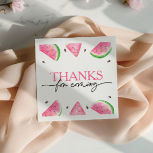 1つメロンの1つ1つ誕生日スイカ誕生日 スタンダードカクテルナプキン