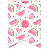 1つメロンの1つ1つ誕生日スイカ誕生日 バンティングフラッグ (第1の旗)