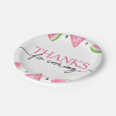 1つメロンの1つ1つ誕生日スイカ誕生日 ペーパープレート (アングル)