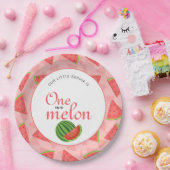 1つメロンの1つ1つ誕生日パーティースイカ ペーパープレート (パーティー)