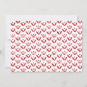 1つメロンの1つ1つ誕生日フォトレッドスイカ 招待状 (裏面)