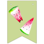 1つメロン1日の誕生日スイカかわいい甘い バンティングフラッグ (第1の旗)