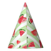 1つメロン、サマーフルーツガール誕生日 パーティーハット (裏面)