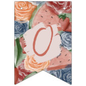 1つメロン – 夏の雰囲気誕生日 バンティングフラッグ (第2の旗)