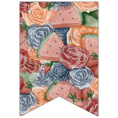 1つメロン – 夏の雰囲気誕生日 バンティングフラッグ (第1の旗)