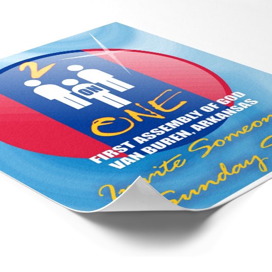 1つ上に2つ ポスター (角)