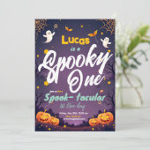 1つ不気味の最初の誕生日招待状の最初のブデイ セーブザデート (スタンド正面)