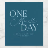 1つ以上のリハーサルディナーティール(緑がかった色) ワインラベル (シングルラベル)