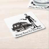 1つ以上の紙コースターの部屋 スクエアペーパーコースター (アングル)