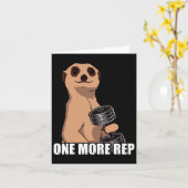 1つ以上のrepウェイトスポーツトレーニングジムボデおもしろいブ カード (黄色い花)