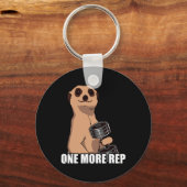 1つ以上のrepウェイトスポーツトレーニングジムボデおもしろいブ キーホルダー (正面)