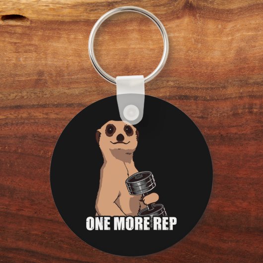 1つ以上のrepウェイトスポーツトレーニングジムボデおもしろいブ キーホルダー (正面)