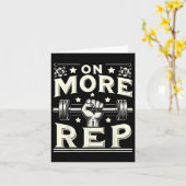 1つ以上のRep Barbellボディビル1 カード (黄色い花)