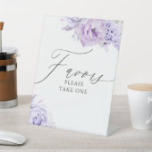 1つ取って下さい – パープルエレガントフローラ 台座サイン (インサイチュ)