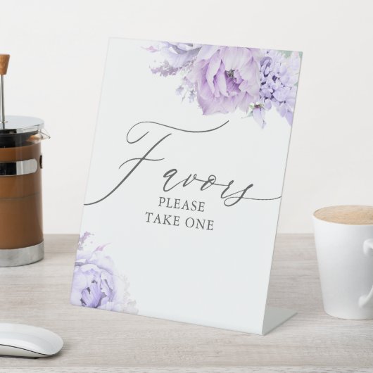 1つ取って下さい – パープルエレガントフローラ 台座サイン (インサイチュ)