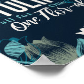 1つ後を追と1つのFlor-al V2のチューリップのみ ポスター (角)