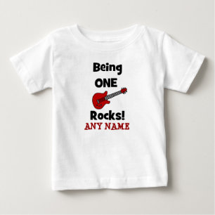 1つ揺れますであることは! ギターのワイシャツを使ってまたは ベビーTシャツ
