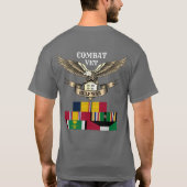 1つ星のコンバットベットガルフ戦争 Tシャツ (裏面)