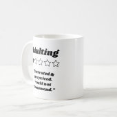 1つ星レビューの姦淫 コーヒーマグカップ (正面左)