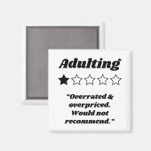 1つ星レビューの姦淫 マグネット (正面/裏面)