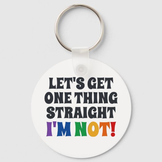 1つ真っ直ぐに言わせてもらおう キーホルダー (正面)