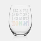 1つ真っ直ぐに言わせてもらおう ステムなしワイングラス (裏面)