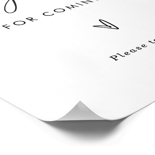 1つ結婚のサインを取って、結婚式の引き出物サイン ポスター (角)