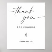 1つ結婚のサインを取って、結婚式の引き出物サイン ポスター (正面)