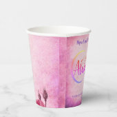 1つ食べ物を与えのA、常にA食べ物を与え – マッチングカップ(Pink with) 紙コップ (右)