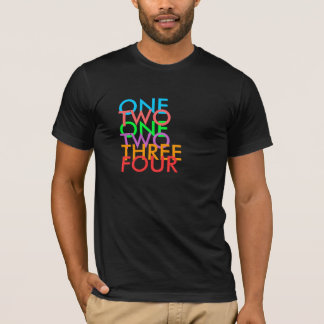 1つ、2、1、2、3、4 Tシャツ