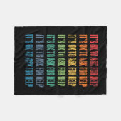 1で頼は救済い フリースブランケット (正面(横))